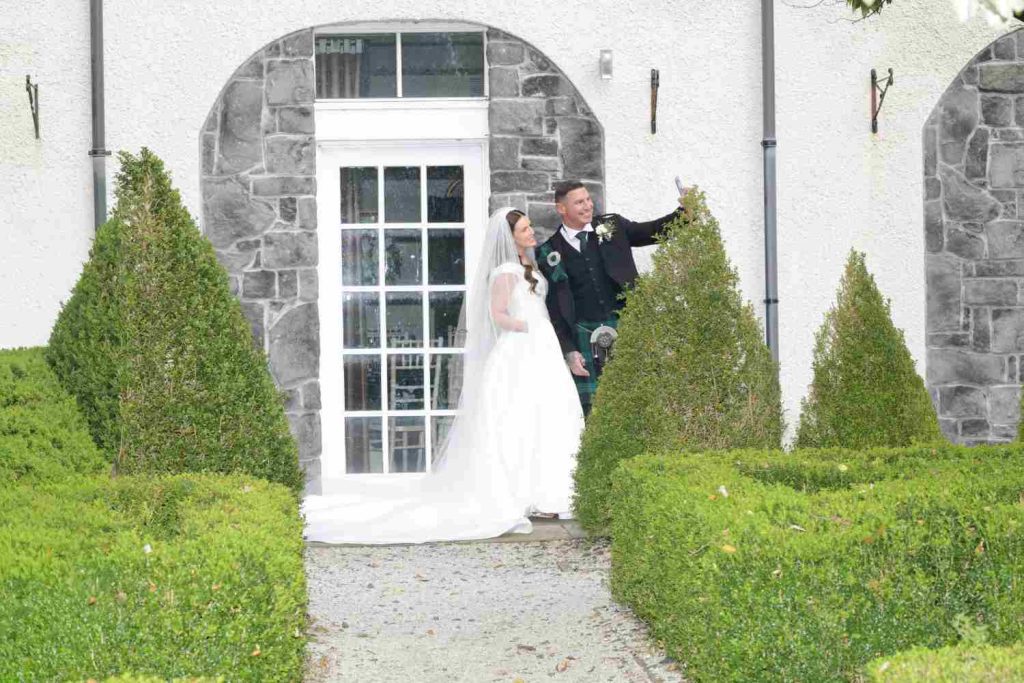 wedding photography at Glenskirlie Castle wedding venue