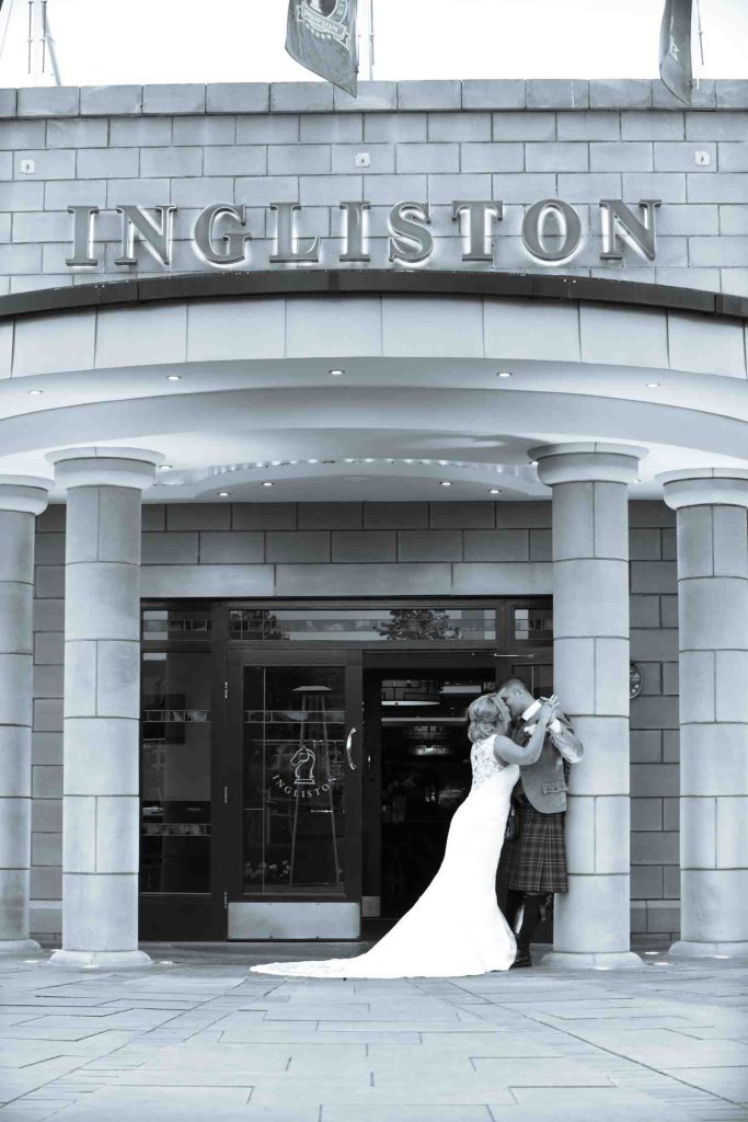 Wedding portraits Italian Rose Garden Ingliston